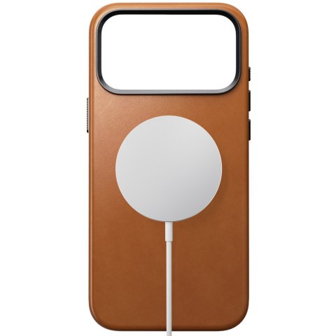 NOMAD Traditional Leather Case - etui do iPhone 18 Pro Max / 17 Pro Max kompatybilne z MagSafe, skóra Horween (saddle)