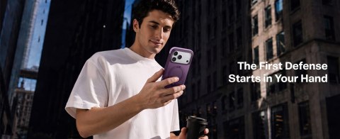 TORRAS Ostand Q3 Rugg - etui do iPhone 18 Pro / 17 Pro kompatybilne z MagSafe (purple)