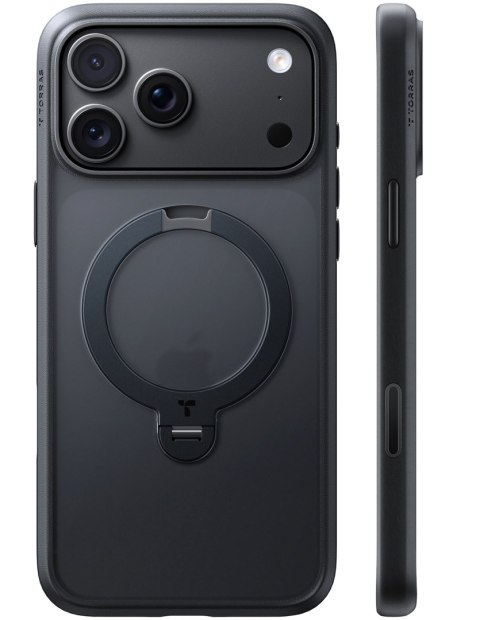 TORRAS Ostand Q3 Spin - etui do iPhone 18 Pro / 17 Pro kompatybilne z MagSafe (black)