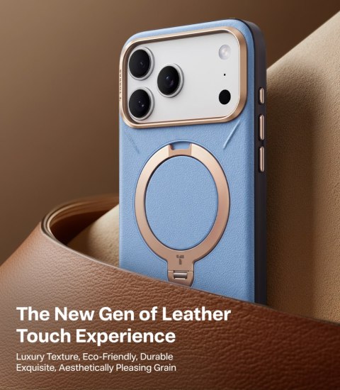 TORRAS Ostand Q3 VegSkin - etui do iPhone 18 Pro Max / 17 Pro Max kompatybilne z MagSafe (blue)