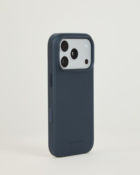 Troubadour Leather Case - etui skórzane do iPhone 18 Pro / 17 Pro kompatybilne z MagSafe (basalt)