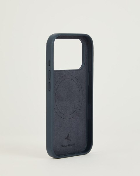 Troubadour Leather Case - etui skórzane do iPhone 18 Pro / 17 Pro kompatybilne z MagSafe (basalt)