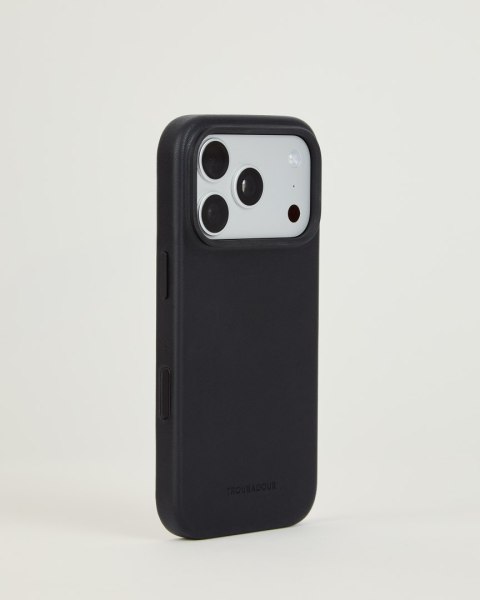 Troubadour Leather Case - etui skórzane do iPhone 18 Pro / 17 Pro kompatybilne z MagSafe (black)