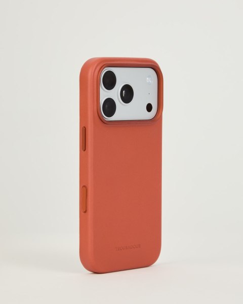 Troubadour Leather Case - etui skórzane do iPhone 18 Pro / 17 Pro kompatybilne z MagSafe (terracotta)