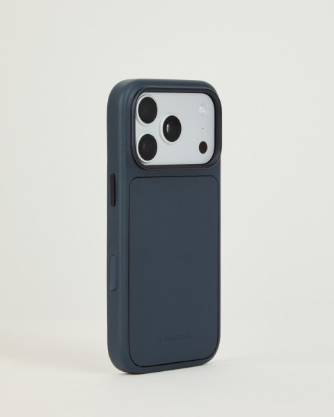 Troubadour Modular Leather Case - etui skórzane do iPhone 18 Pro / 17 Pro kompatybilne z MagSafe (basalt)