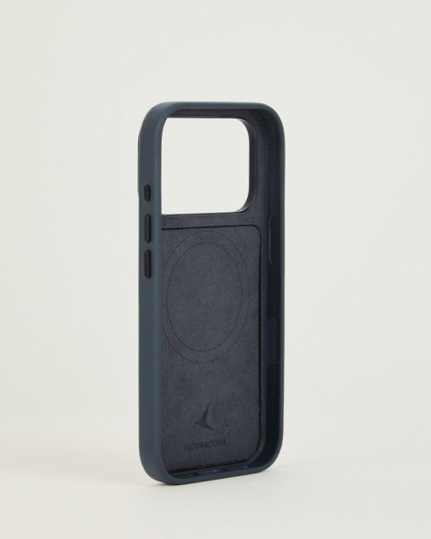 Troubadour Modular Leather Case - etui skórzane do iPhone 18 Pro / 17 Pro kompatybilne z MagSafe (basalt)