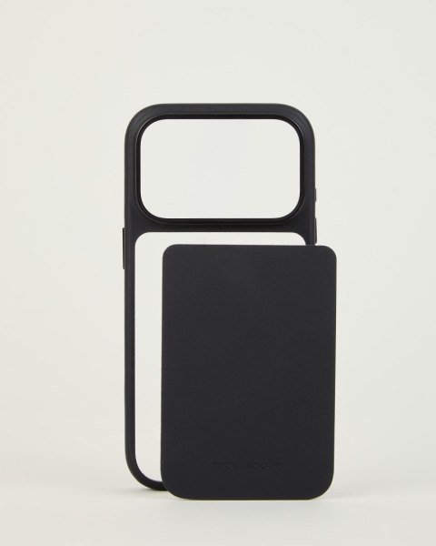 Troubadour Modular Leather Case - etui skórzane do iPhone 18 Pro / 17 Pro kompatybilne z MagSafe (black)