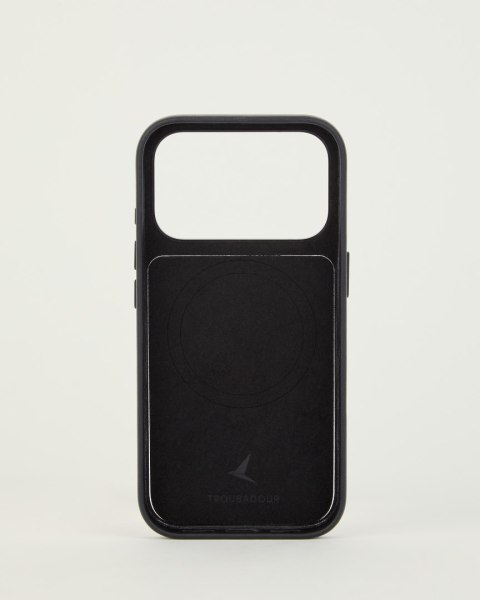 Troubadour Modular Leather Case - etui skórzane do iPhone 18 Pro / 17 Pro kompatybilne z MagSafe (black)