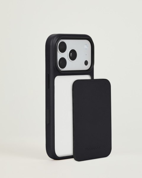 Troubadour Modular Leather Case - etui skórzane do iPhone 18 Pro / 17 Pro kompatybilne z MagSafe (black)