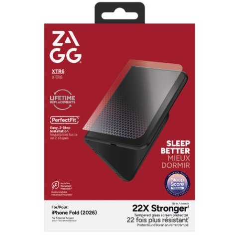 ZAGG Invisibleshield Glass XTR6 - szkło ochronne do iPhone Duo (zewnętrzne)