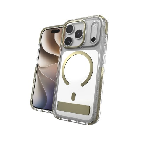 ZAGG Santa Cruz Snap KS Metallic - etui do iPhone 18 Pro / 17 Pro kompatybilne z MagSafe (gold)
