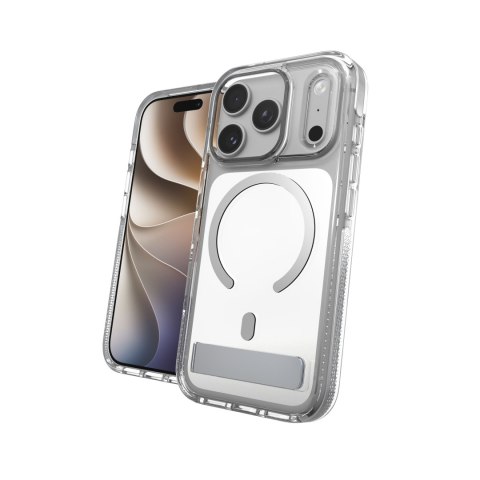 ZAGG Santa Cruz Snap KS Metallic - etui do iPhone 18 Pro / 17 Pro kompatybilne z MagSafe (silver)