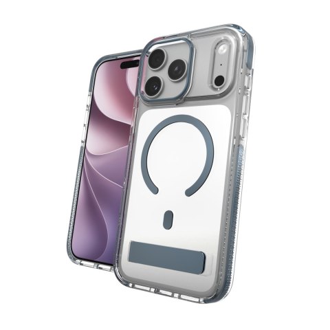 ZAGG Santa Cruz Snap KS Metallic - etui do iPhone 18 Pro Max / 17 Pro Max kompatybilne z MagSafe (blue shimmer)