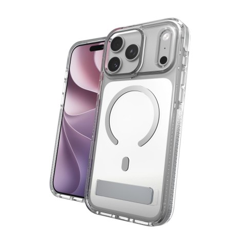 ZAGG Santa Cruz Snap KS Metallic - etui do iPhone 18 Pro Max / 17 Pro Max kompatybilne z MagSafe (silver)