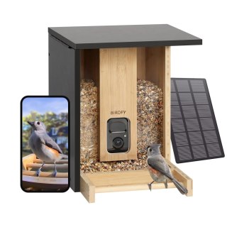 Birdfy Feeder Bamboo AI - karmnik dla ptaków z kamera i AI z rozpoznawaniem gatunków