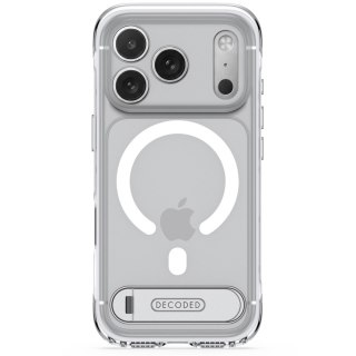 Decoded AntiMicrobial Hybrid Stand Backcover - etui z podstawką do iPhone 18 Pro / 17 Pro kompatybilne z MagSafe (clear)