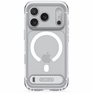 Decoded AntiMicrobial Hybrid Stand Backcover - etui z podstawką do iPhone 18 Pro / 17 Pro kompatybilne z MagSafe (clear)