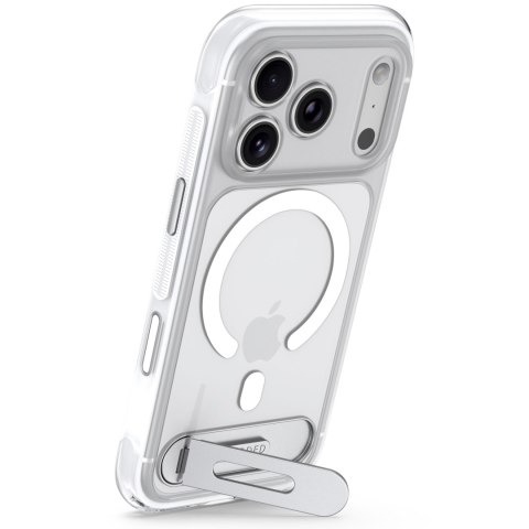 Decoded AntiMicrobial Hybrid Stand Backcover - etui z podstawką do iPhone 18 Pro / 17 Pro kompatybilne z MagSafe (clear)