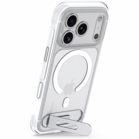 Decoded AntiMicrobial Hybrid Stand Backcover - etui z podstawką do iPhone 18 Pro Max / 17 Pro Max kompatybilne z MagSafe (clear)