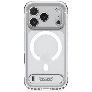 Decoded AntiMicrobial Hybrid Stand Backcover - etui z podstawką do iPhone 18 Pro Max / 17 Pro Max kompatybilne z MagSafe (froste