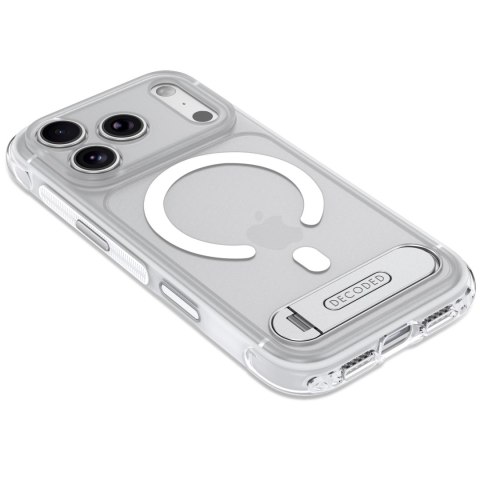 Decoded AntiMicrobial Hybrid Stand Backcover - etui z podstawką do iPhone 18 Pro Max / 17 Pro Max kompatybilne z MagSafe (froste
