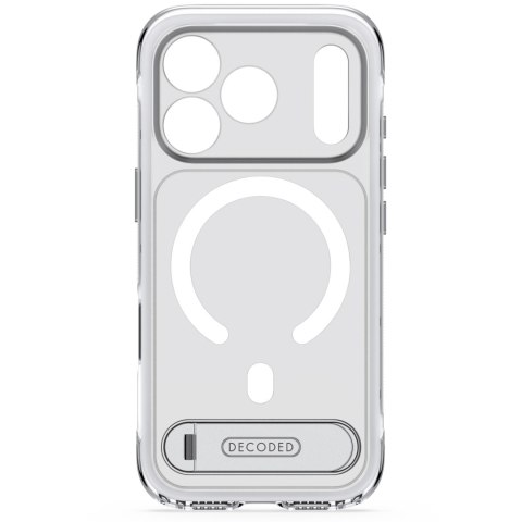 Decoded AntiMicrobial Hybrid Stand Backcover - etui z podstawką do iPhone 18 Pro Max / 17 Pro Max kompatybilne z MagSafe (froste