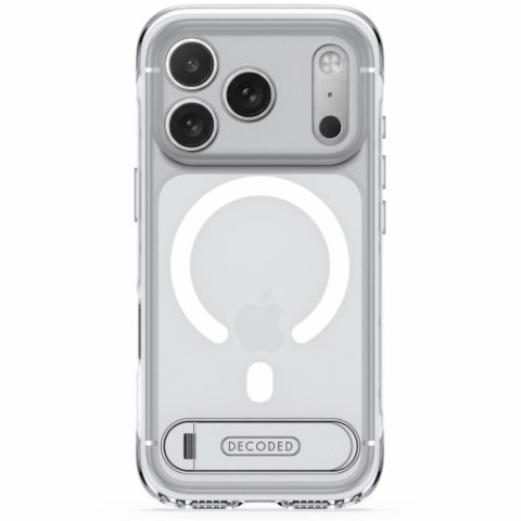 Decoded AntiMicrobial Hybrid Stand Backcover - etui z podstawką do iPhone 18 Pro Max / 17 Pro Max kompatybilne z MagSafe (froste