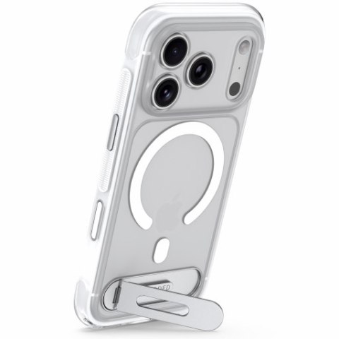 Decoded AntiMicrobial Hybrid Stand Backcover - etui z podstawką do iPhone 18 Pro Max / 17 Pro Max kompatybilne z MagSafe (froste