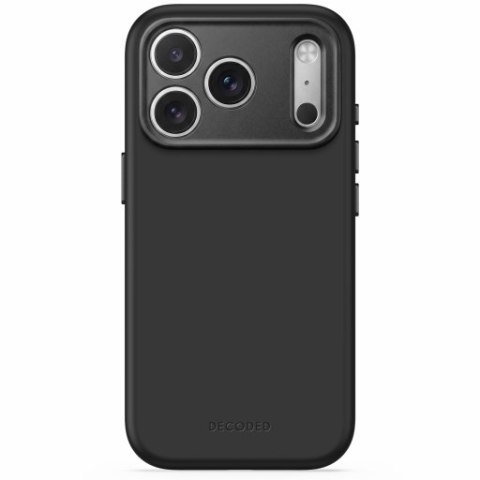 Decoded AntiMicrobial Silicone Backcover - etui do iPhone 18 Pro / 17 Pro kompatybilne z MagSafe (carbon black)
