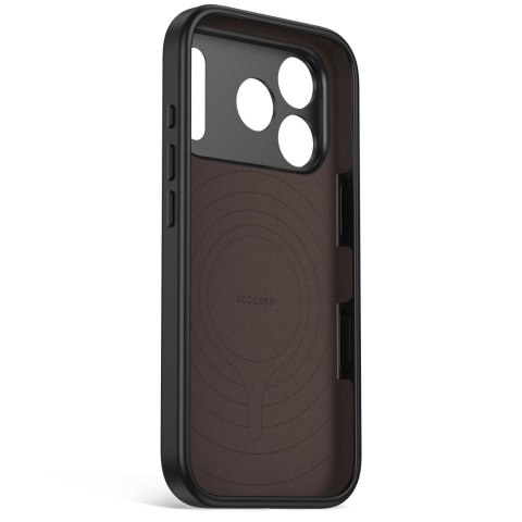 Decoded AntiMicrobial Silicone Backcover - etui do iPhone 18 Pro / 17 Pro kompatybilne z MagSafe (carbon black)