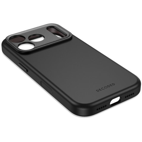 Decoded AntiMicrobial Silicone Backcover - etui do iPhone 18 Pro / 17 Pro kompatybilne z MagSafe (carbon black)