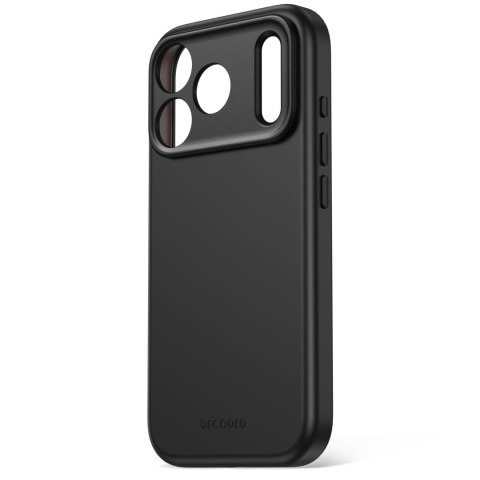 Decoded AntiMicrobial Silicone Backcover - etui do iPhone 18 Pro / 17 Pro kompatybilne z MagSafe (carbon black)