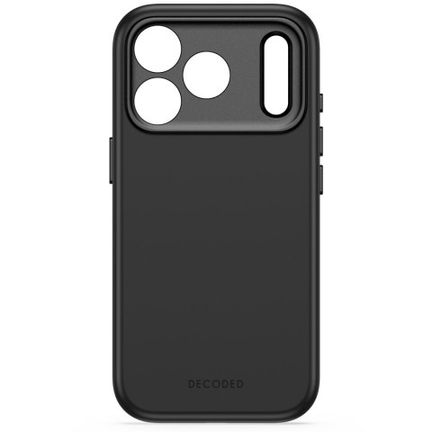 Decoded AntiMicrobial Silicone Backcover - etui do iPhone 18 Pro / 17 Pro kompatybilne z MagSafe (carbon black)