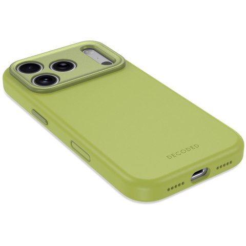 Decoded AntiMicrobial Silicone Backcover - etui do iPhone 18 Pro / 17 Pro kompatybilne z MagSafe (moss green)