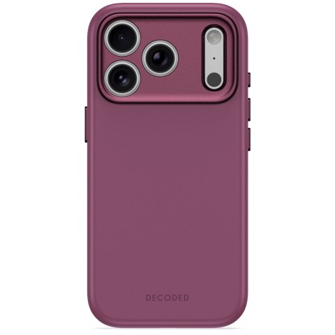 Decoded AntiMicrobial Silicone Backcover - etui do iPhone 18 Pro / 17 Pro kompatybilne z MagSafe (plum)