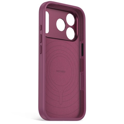 Decoded AntiMicrobial Silicone Backcover - etui do iPhone 18 Pro / 17 Pro kompatybilne z MagSafe (plum)