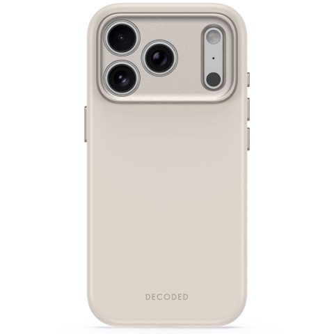 Decoded AntiMicrobial Silicone Backcover - etui do iPhone 18 Pro Max / 17 Pro Max kompatybilne z MagSafe (pebble grey)