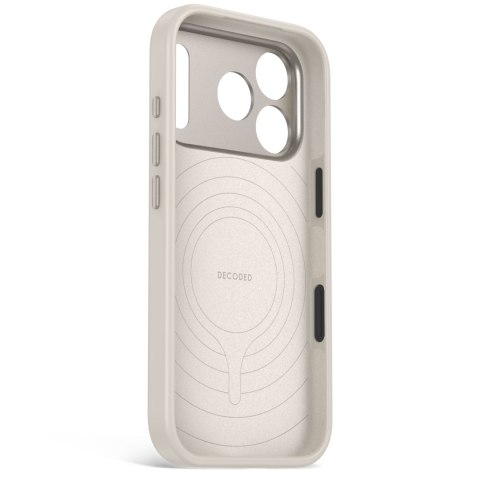 Decoded AntiMicrobial Silicone Backcover - etui do iPhone 18 Pro Max / 17 Pro Max kompatybilne z MagSafe (pebble grey)