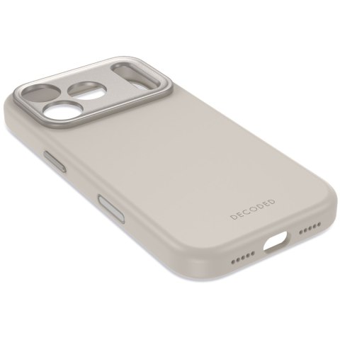 Decoded AntiMicrobial Silicone Backcover - etui do iPhone 18 Pro Max / 17 Pro Max kompatybilne z MagSafe (pebble grey)