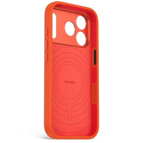 Decoded AntiMicrobial Silicone Backcover - etui do iPhone 18 Pro Max / 17 Pro Max kompatybilne z MagSafe (terracotta)