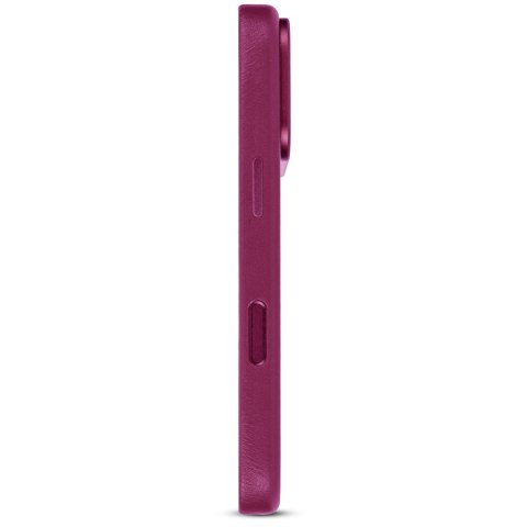 Decoded Leather Backcover - skórzane etui do iPhone 18 Pro / 17 Pro kompatybilne z MagSafe (aubergine)