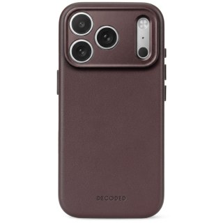 Decoded Leather Backcover - skórzane etui do iPhone 18 Pro / 17 Pro kompatybilne z MagSafe (chocolat brown)