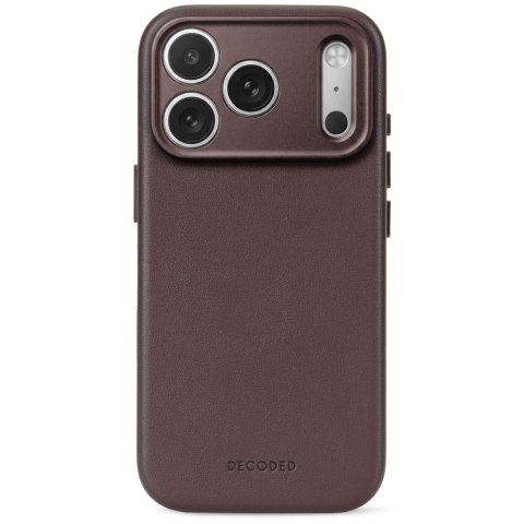 Decoded Leather Backcover - skórzane etui do iPhone 18 Pro / 17 Pro kompatybilne z MagSafe (chocolat brown)