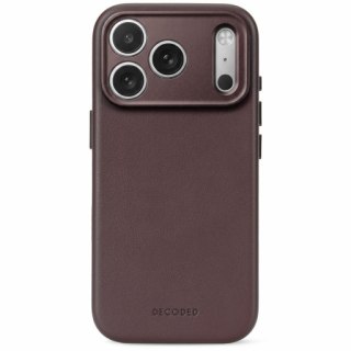 Decoded Leather Backcover - skórzane etui do iPhone 18 Pro / 17 Pro kompatybilne z MagSafe (chocolat brown)