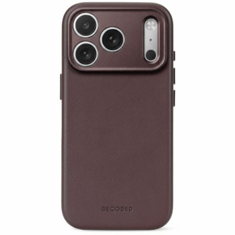 Decoded Leather Backcover - skórzane etui do iPhone 18 Pro / 17 Pro kompatybilne z MagSafe (chocolat brown)