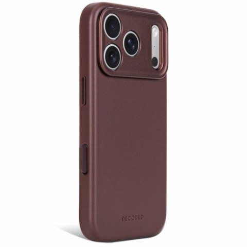 Decoded Leather Backcover - skórzane etui do iPhone 18 Pro / 17 Pro kompatybilne z MagSafe (chocolat brown)