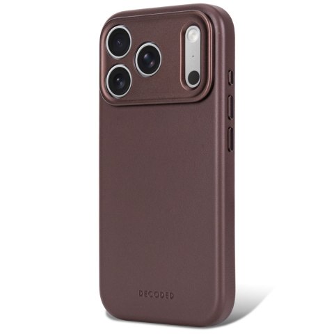 Decoded Leather Backcover - skórzane etui do iPhone 18 Pro / 17 Pro kompatybilne z MagSafe (chocolat brown)