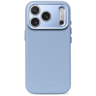 Decoded Leather Backcover - skórzane etui do iPhone 18 Pro / 17 Pro kompatybilne z MagSafe (sky blue)