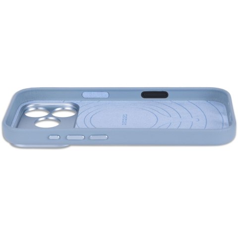 Decoded Leather Backcover - skórzane etui do iPhone 18 Pro / 17 Pro kompatybilne z MagSafe (sky blue)