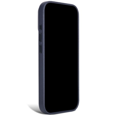 Decoded Leather Backcover - skórzane etui do iPhone 18 Pro Max / 17 Pro Max kompatybilne z MagSafe (midnight)